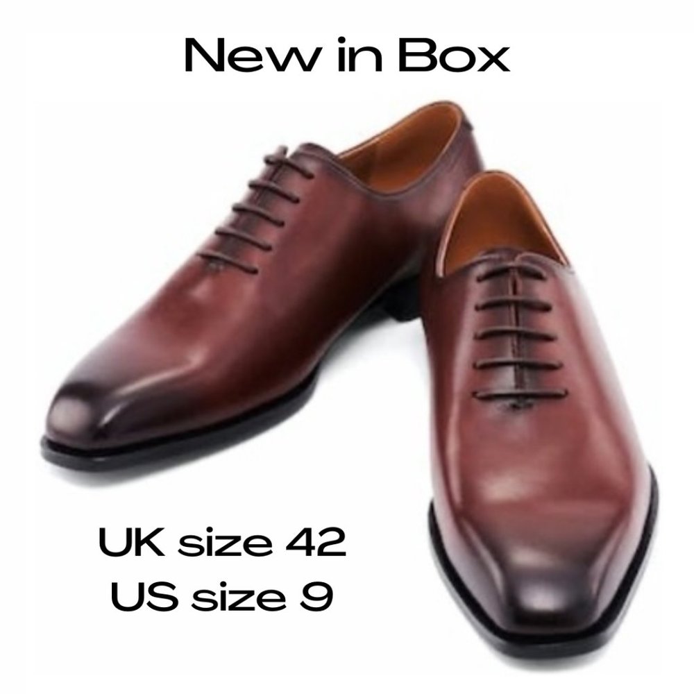 NEW IN BOX Whole-Cut Leather Bolvaint Tarragona Shoes in US Size 9/UK Size 42